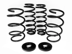EMMANUELE DESIGN VW MK7/AUDI 8V LOWERING SPRING KIT WITH REAR SPRING PADS (MQB GOLF, GTI, GOLF R, A3, S3)