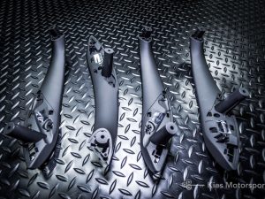 Kies Motorsports Replacement BMW F30 Inner Door Pull Handle Trim- 4 Piece Set (320, 328, 330, 335, and 340)